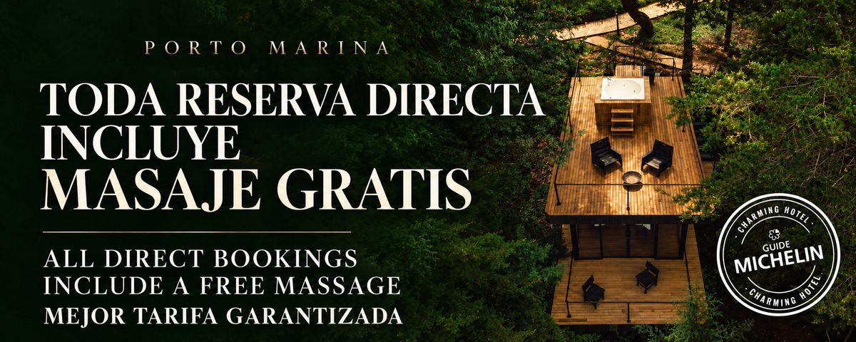 Porto Marina: toda reserva directa incluye masaje gratis. Mejor tarifa garantizada. Guía MICHELIN Charming Hotel.